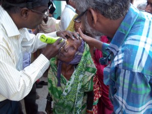 Patient Screening at Eye Camp